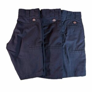3 Pairs of Dickies FLEX Slim Fit Work Shorts 10”Mens 28 Pre-Owned Black/Gray